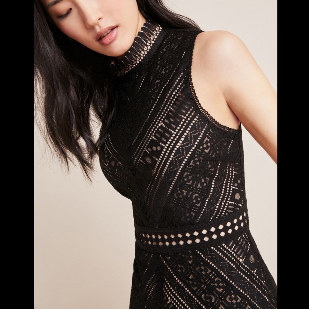 NWT Hailee c Lace mini tiered dress ruffled - Picture 4 of 4